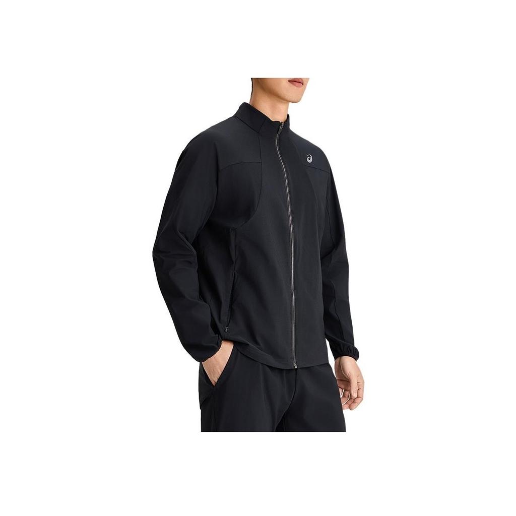 Asics SS25 Sports Lifestyle Series Logo Fashion Comfortable Versatile Stand Collar Breathable Jacket Men Jacket Black 2031F118-001