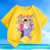 Boys and Girls' Demon-hunting Girl Group SAJABOYS Boys' Group Shirt, Summer Children's Casual Short-sleeved Pure Cotton T-shirt