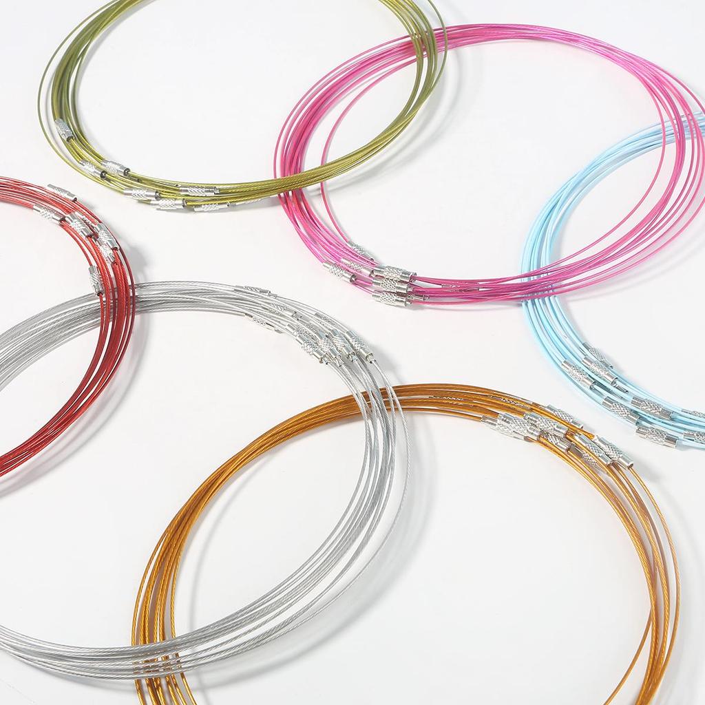 10pcs/pack Wire Collar Handmade DIY Necklace Lanyard Bracelet Ring Accessories