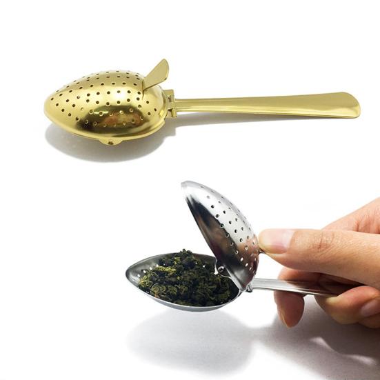 Чайный диффузор из нержавеющей стали с крючком, мелкими отверстиями, фильтром для заваривания листового чая и кофе, портативным заварником для дома и путешествий