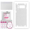 apgo Protective Skin Sticker for the Back+sides Compatible with Samsung Galaxy Z Flip4, Full Wrap Film, Foil, Vinyl - Pattern Transparent Carbon