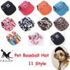 Adjustable Casual Puppy Supply Pet Baseball Cap TAILUP Dog Sun Hat Cotton Canvas