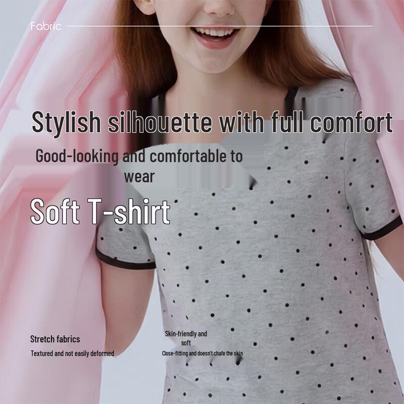 Girls' Sweet Short-Sleeved T-Shirt