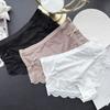 Women's Spring and Summer Sexy Ice Screen Lace Side Mid Waist Underwear