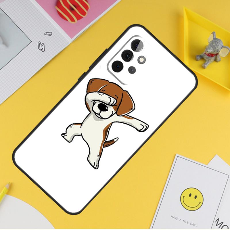 Чехол для телефона с изображением щенка бигля для Samsung Galaxy A53 A33 A13 A12 A32 A52 A14 A34 A54 A15 A25 A35 A55 A71 A51