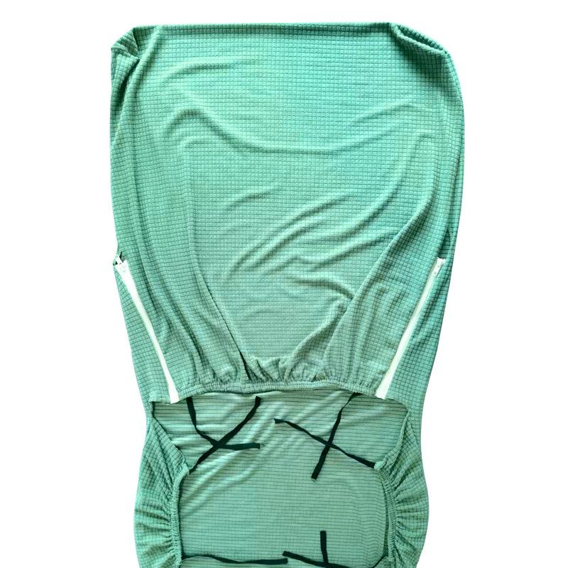 Solid Color Chair Cover Armchair Covers Jacquard Wood Arm Chair Slipcover Protector with Zipper Living Room Hotel Decor