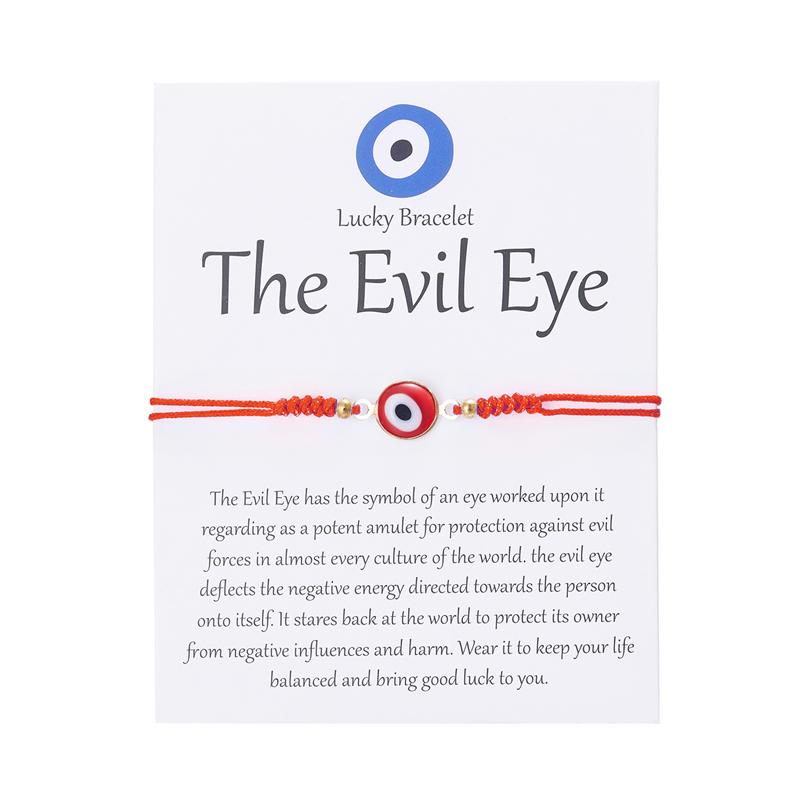 Fashion Turkish Style Evil Eye Bracelet For Women Men Teens Lucky Red Rope Handmade Woven Gothic Zircon Party Christmas Gift