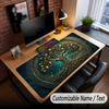 Tree of Life Theme Custom Mouse Pad Personalized With Name Text Customized Desk Mat For Office Home Decor