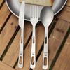 Camping Knife Fork Spoon Set Ti Tableware Reusable Outdoor Flatware for Backpacking Camping