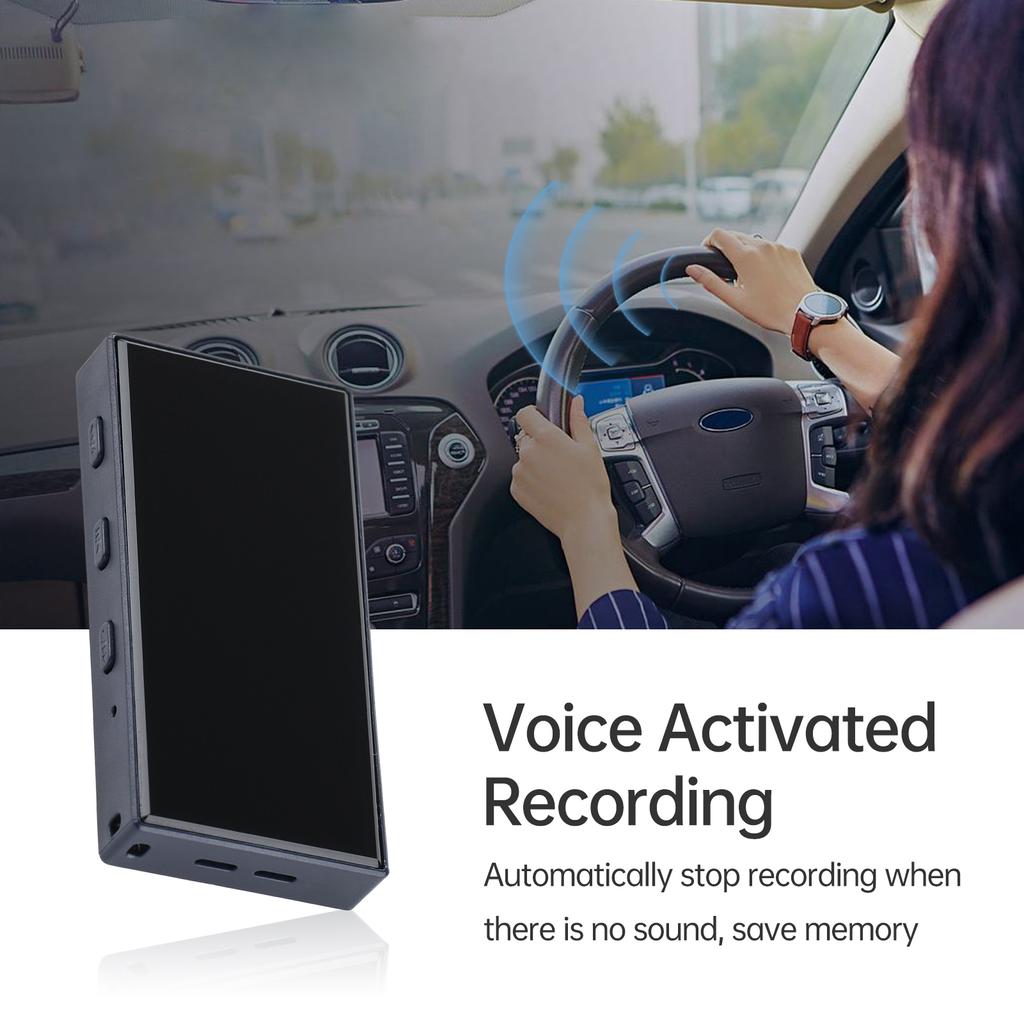 Цифровой диктофон, 16 ГБ, голосовая активация или запись с воспроизведением, MP3-плеер, 72 часа