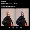 Zhiyun X60 Pro 60W LED Video CCT CRI TLCI Continuous Lighting for Studio Video and More Bi-Color Light, 2700-6500K, 95, 97, App-Controlled