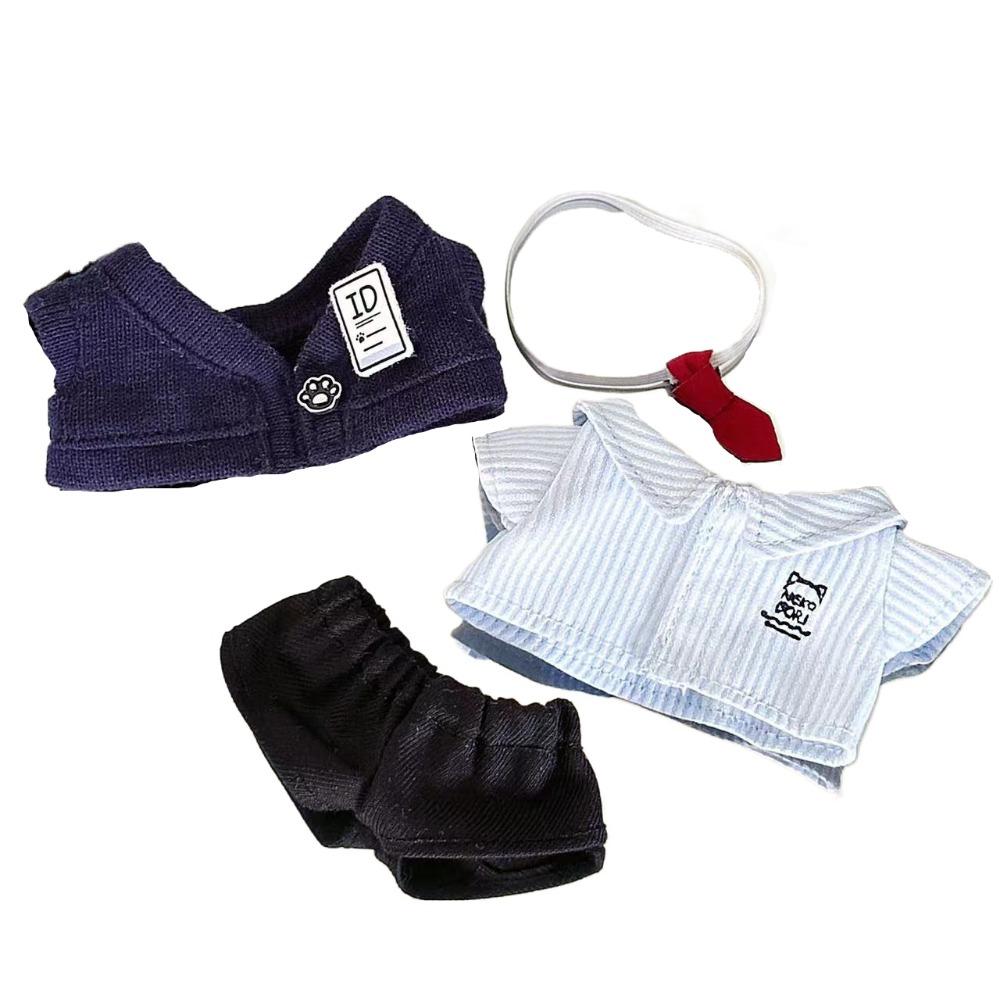 Pants Doll Clothes Outfit Shirt Doll Dress Up Set 10cm Cotton Doll Clothes Children's Gift