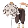 Kids Casual Long-Sleeve Set, Comfortable Daily Wear Outfits