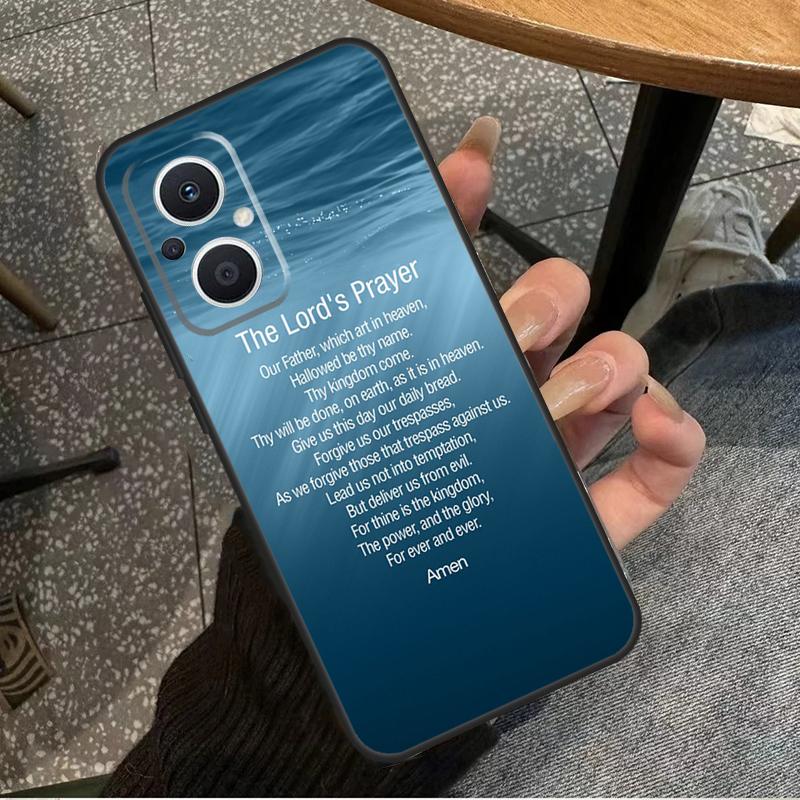 Христианство Молитва Господня Для OPPO Reno 14 13 12 11 10 Pro 8T 11F 12F 13F 14F 7 8 Lite OPPO Find X8 X6 X5 X9 Pro Чехол