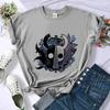 Hollow Knight top tees shoujo 80s party goth alternative  manga t shirt cheap anime Psychedelic cute grunge