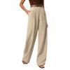 Women's Wide-leg Pants, Business Casual Flowing Wide-leg Pants, High-waisted Casual Pants