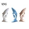 Ceramic Style Whale Ornament 3D Printed Ornaments, Mother And Child Figurines, Decorative Figurine for Office Modern Minimalist Double Sculpture Home