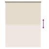 Outdoor Roller Blinds with UV Protection Beige 180 x 140 cm