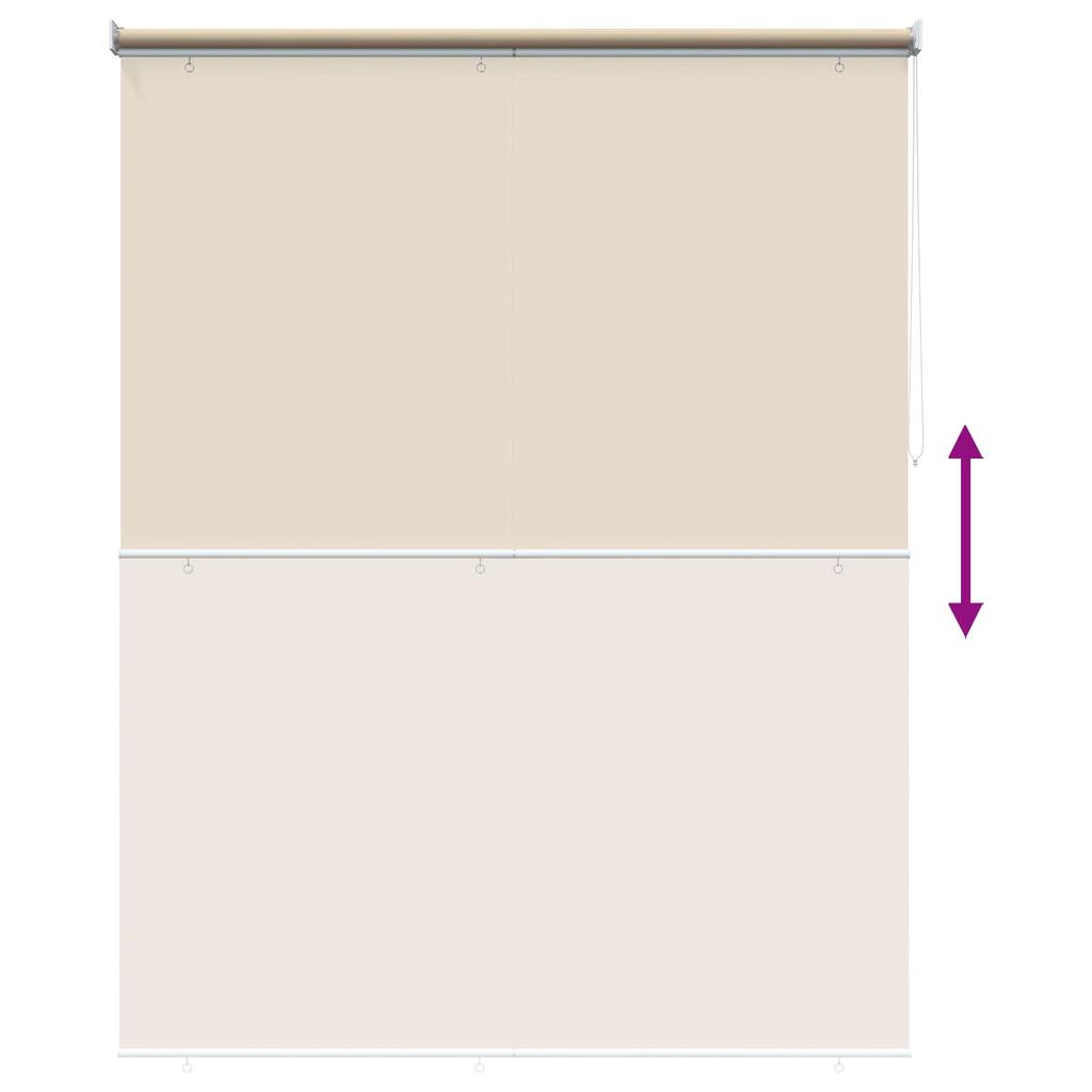 Outdoor Roller Blinds with UV Protection Beige 180 x 140 cm