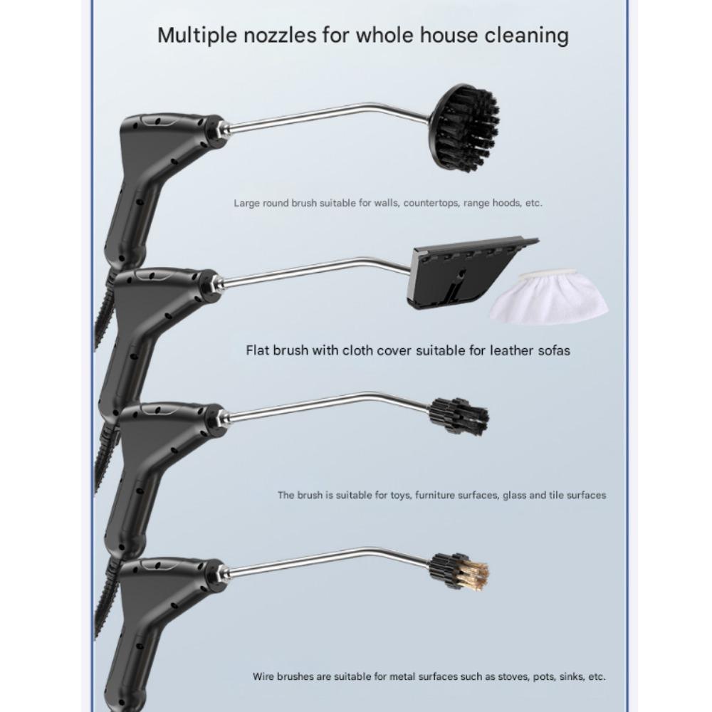 Высокотемпературная паровая чистящая машина с интеллектуальным цифровым дисплеем, кухонная вытяжка, ручка для ванной комнаты, управляемый переключатель, чистящая машина