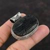Black Tourmaline Rough Pendant Real Gemstone Vintage Pendant Handmade Jewelry 925 Sterling Silver Pendant Healing Stone Pendant For Women