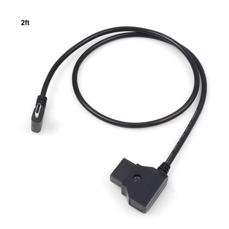 D Tap Input Type C Output Power Cable for LED Lights Quick Charge Adapter for V Mount Battery Equipment
