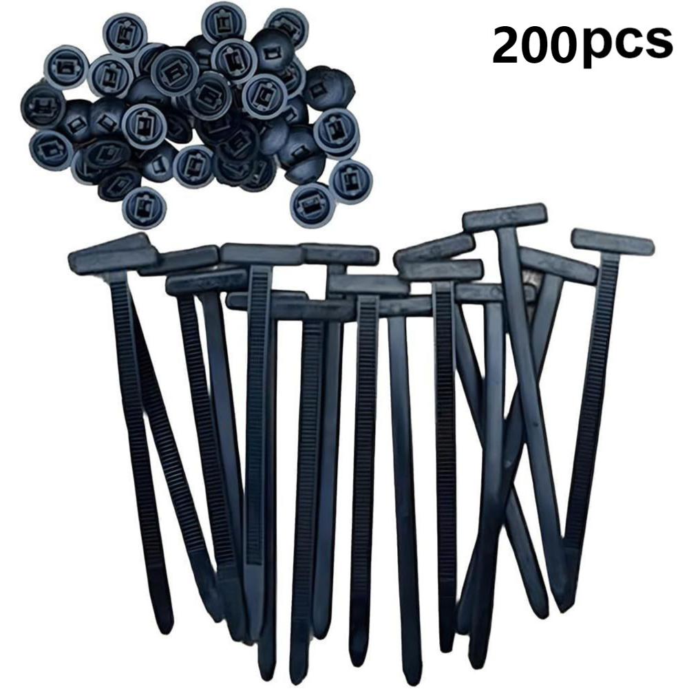 10-200pcs Self-Locking Plastic Nylon Tie Black Fastening Strap Cable-Tie-Set Universal Cable Tie Buckle Fastening Strap