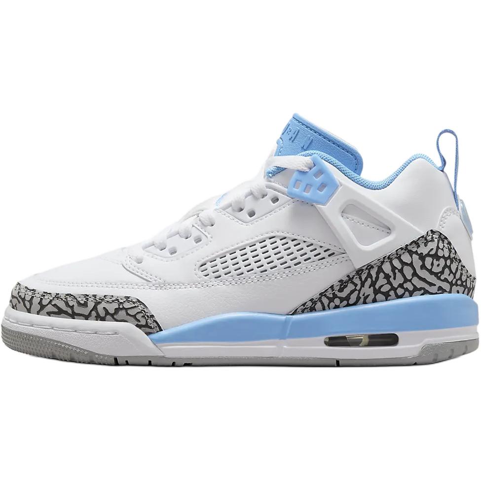 Air Jordan Spizike Low GS UNC Kids Sneakers White University-Blue Wolf-Grey FQ3950-141