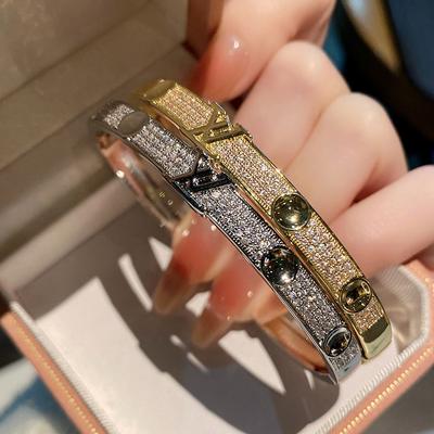 Starry Sky Wide Edition Медный комплект Цирконий Браслет Подарочный Премиум Парный Браслет с Аксессуарами