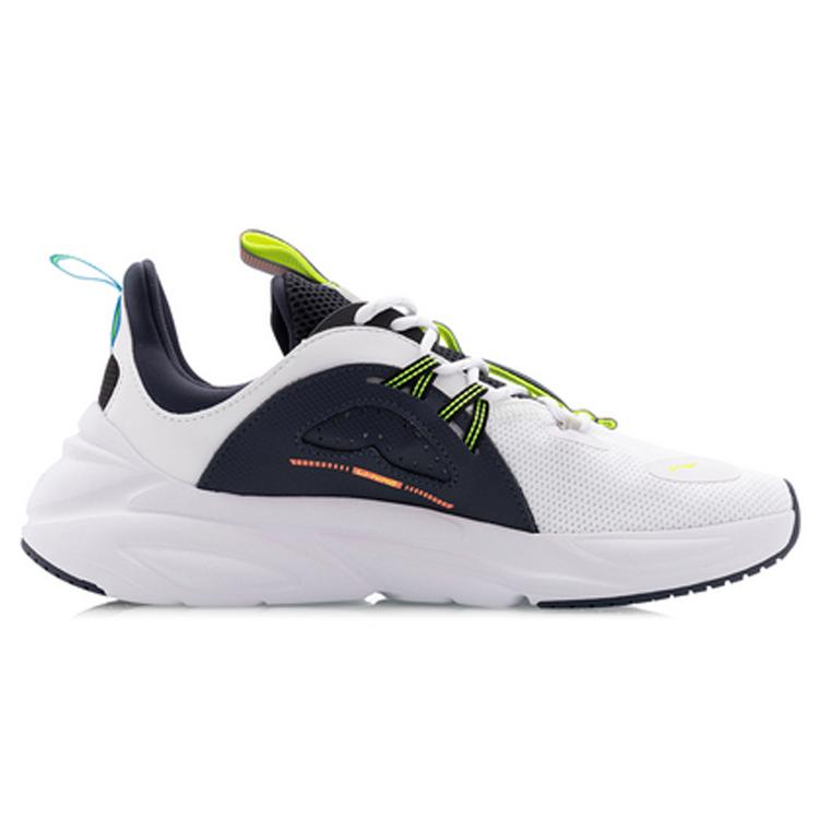 Li Ning Spark Дышащие и легкие низкие спортивно-повседневные кроссовки мужские Белый Синий Черный AGLQ057-1
