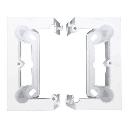 Single surface-mounted box, foldable. Depth 40 , white Simon10