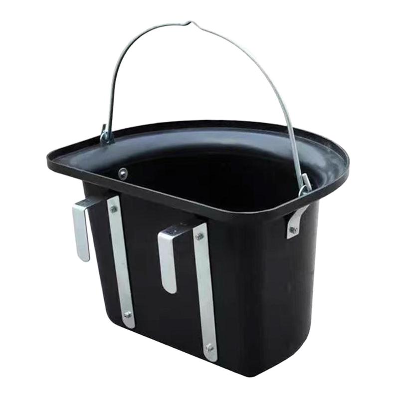 Horse feed Bucket Horse Feeder Hanging,Wear Resistant Water Feeder feed Trough Livestock Feeding Container for Ranch Outside