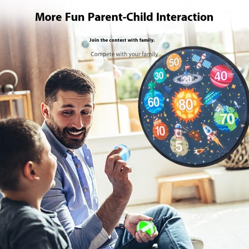 Children Throw Sticky Balls, Fold Targets, Bow and Arrow Launches, Parent-child Interactive Games