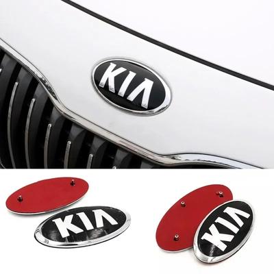 Для K2 K3 KX3 K4 K5 Cerato Forte Автомобильная решетка радиатора Передний багажник Задняя дверь Эмблема Сплав ABS Хромированная наклейка Внешняя модификация