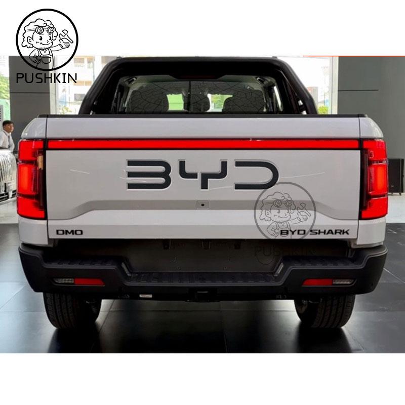 AAYF1 For BYD Shark 6 Trunk Standard 3D Badge Logo Sticker Glossy Black Sticker Decoration Automobiles Parts Accesorios Para