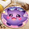 5 Размеров Pokemon Gengar Печать Круглый Ковер Гостиная Спальня Стол и Стул Диван Декоративный Ковер Игровой Коврик Подарок