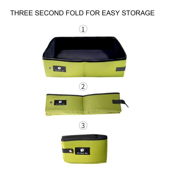 Ящик для кошачьего туалета, легко чистящийся, портативный, складной, лоток для кошачьего туалета, удобный туалетный лоток для домашних животных для дома, путешествий на открытом воздухе