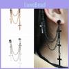 Pendant Punk Cross Ear Cuffs Jewelry With Electroplated Alloy For Women Gifts