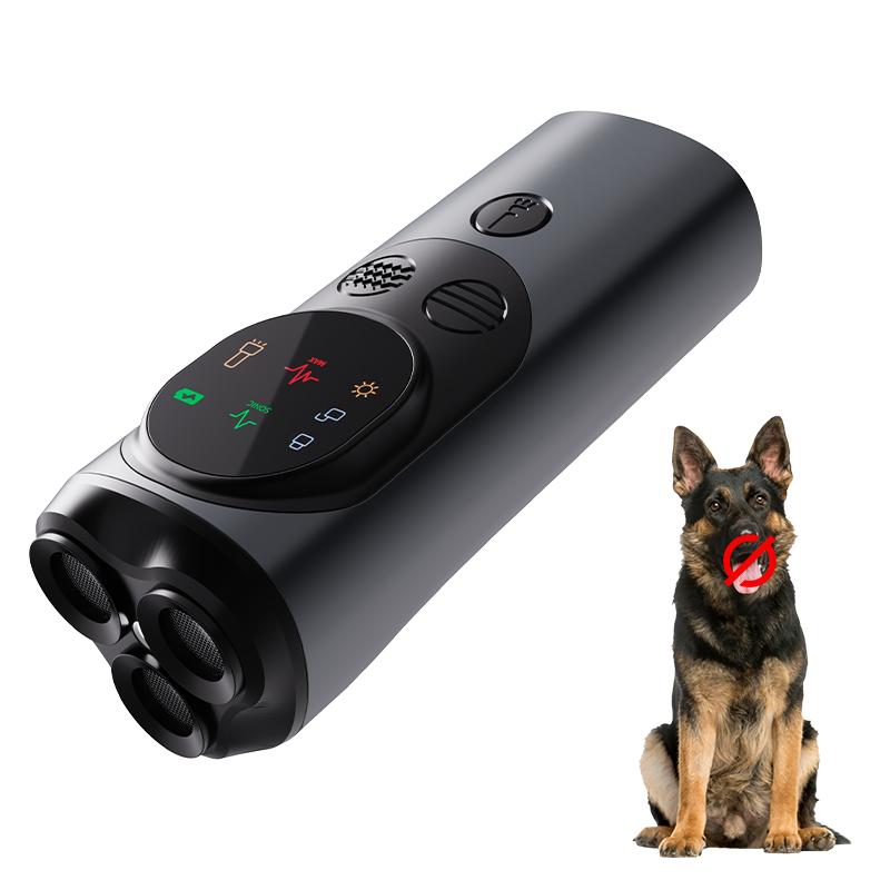 P10 Smart Ultra-sonic Dog Bark Control Devices 3-Heads Anti-Barking Devices Portable Dog Barking