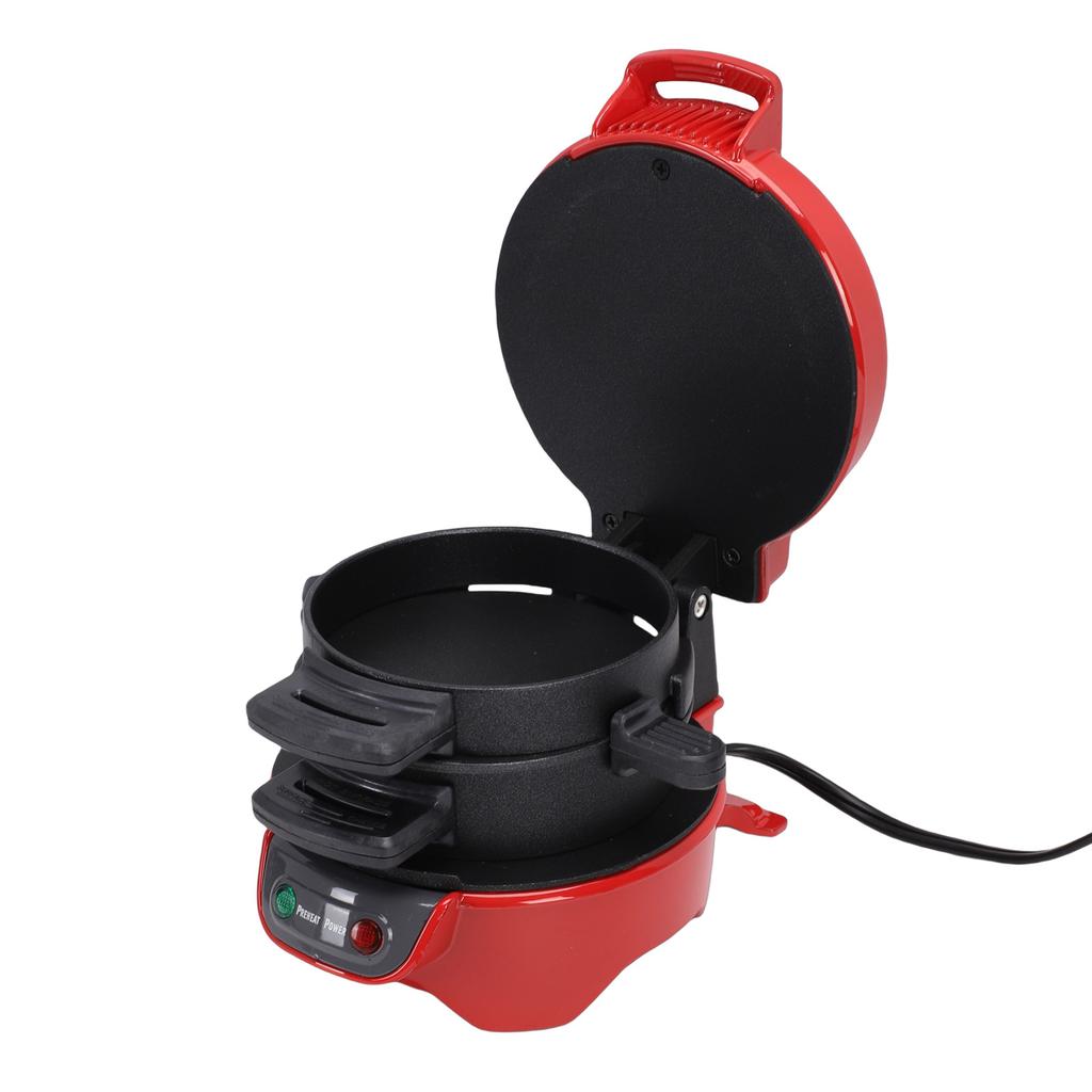 Breakfast Sandwich Maker with Egg Cooker Ring Customize Ingredients for English Muffins Croissants Mini Waffles Red US