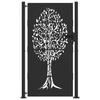 Garden Gate Black 110 x 180 cm Powder Coated Steel