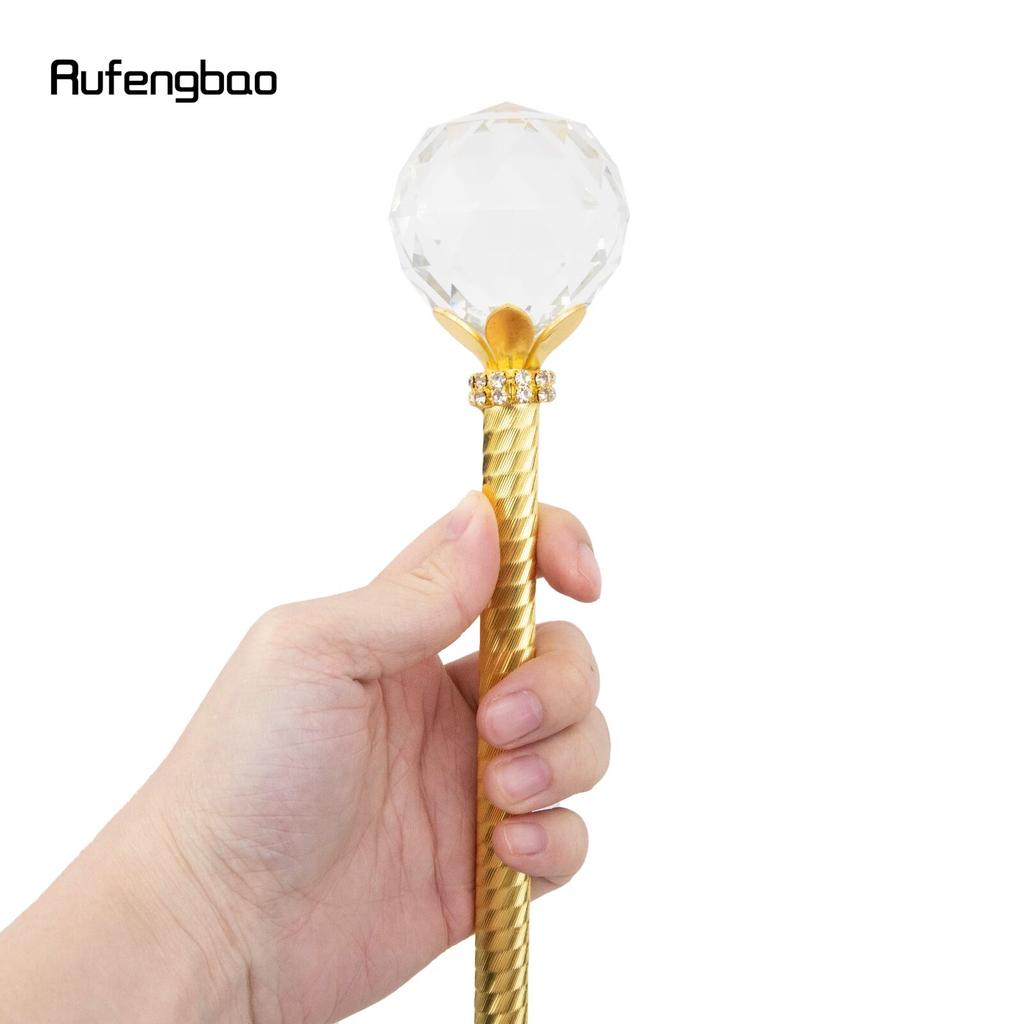 Белый стеклянный хрустальный шар, сказочные палочки из сплава для девочек, палочки принцессы, детская палочка ангела, вечерние косплей, свадьба, день рождения, 91 см