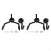 2Pcs Universal Guitar Hanger Safety Hook Black For