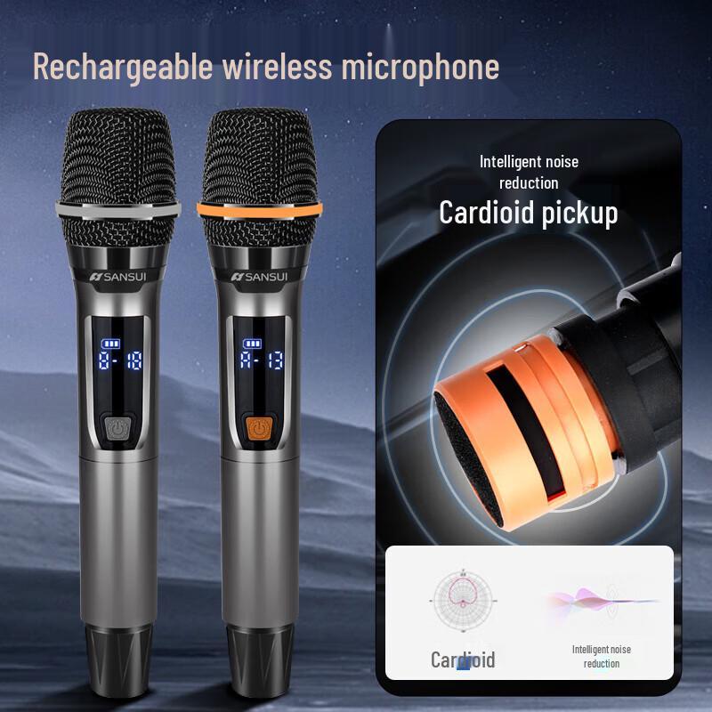 SANSUI Q085 Portable Karaoke Speaker with Display