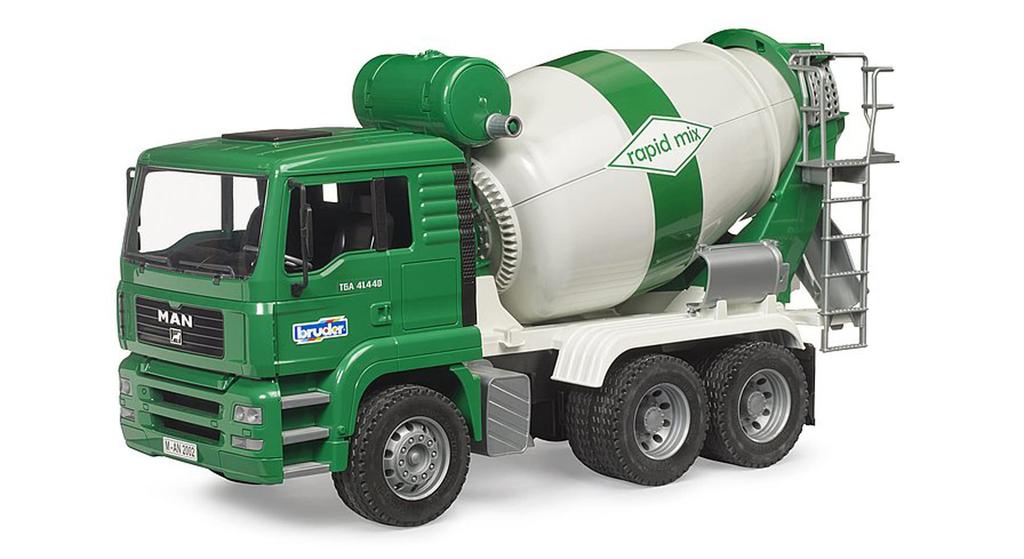 Bruder MAN бетономешалка ЗЕЛЕНАЯ BR02739