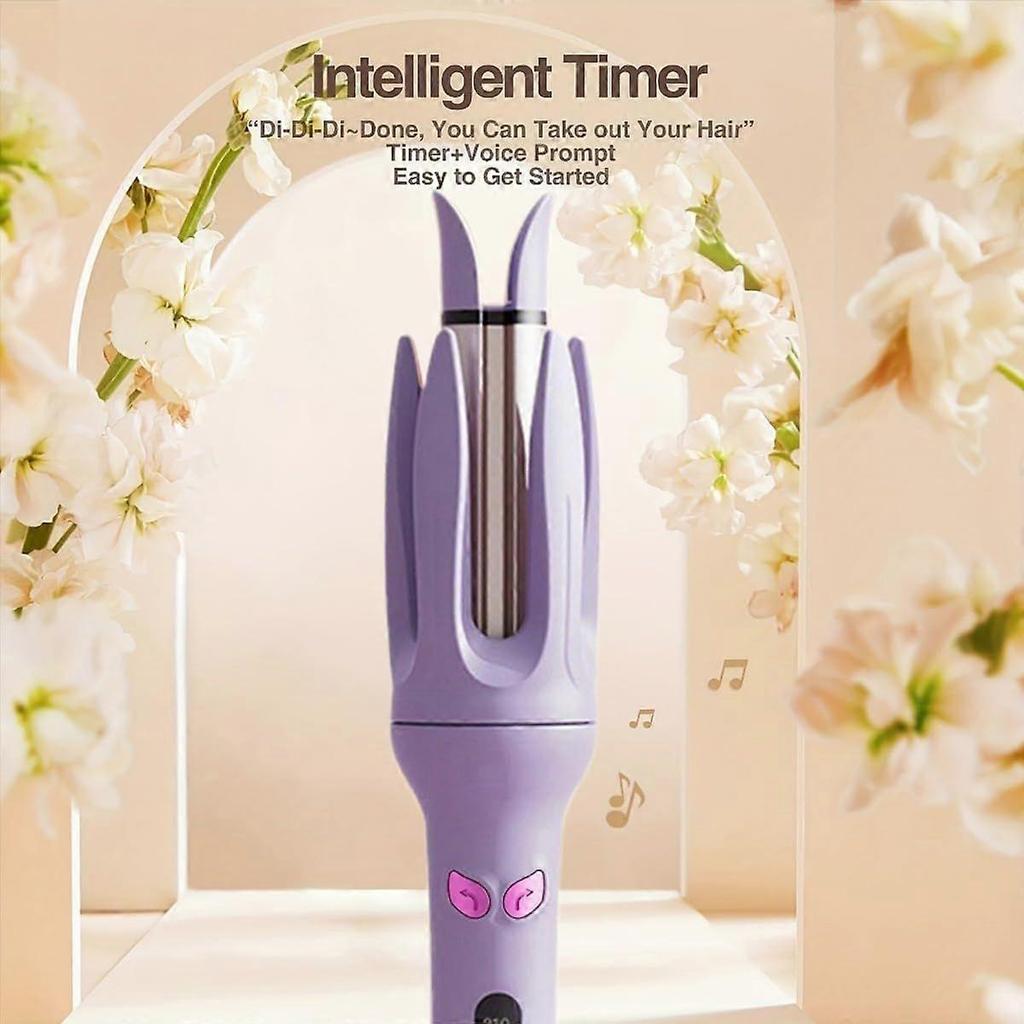 Automatic Curling Iron,Hair Curler Automatic Rotating Wand,Anti-Scald,Four Speed Temperature Adjustment,Diameter 28mm,Anti-Tangle Rotating Curling Wa