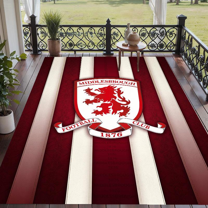 Soft Floor Carpet Middlesbrough Pattern Area Rug Decorative Mat For Home Room Decoration