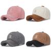 Teddy Fleece Winter Baseball Cap With Curved Brim And Adjustable Strap For Womens Streetwear