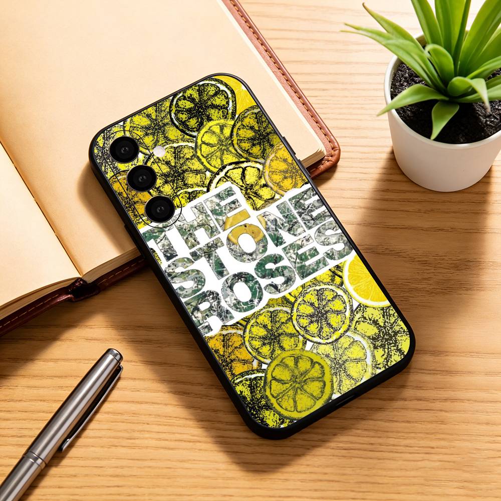 Чехол для телефона The S-Stone R-Roses Band для Samsung Galaxy A73,A72,A71,A70,A53,A52,A51,Другие Мягкий Черный Чехол