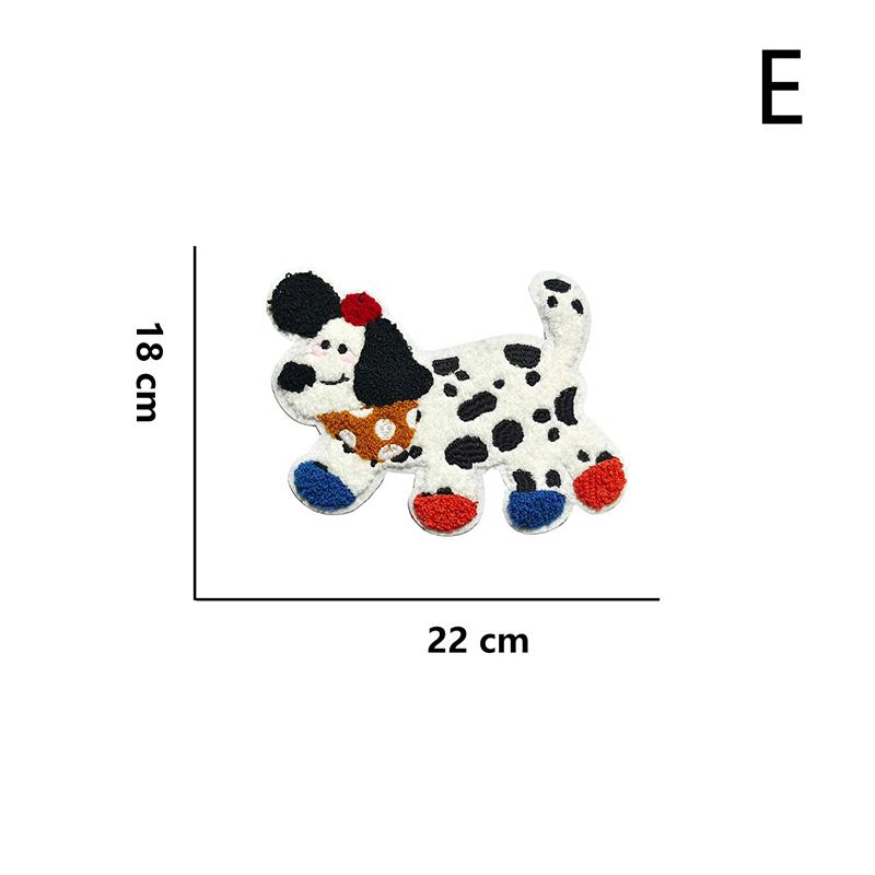 Вышитая нашивка для шитья с собакой, аппликации с собакой, вышитые нашивки для различной одежды, украшения для сумки, обуви